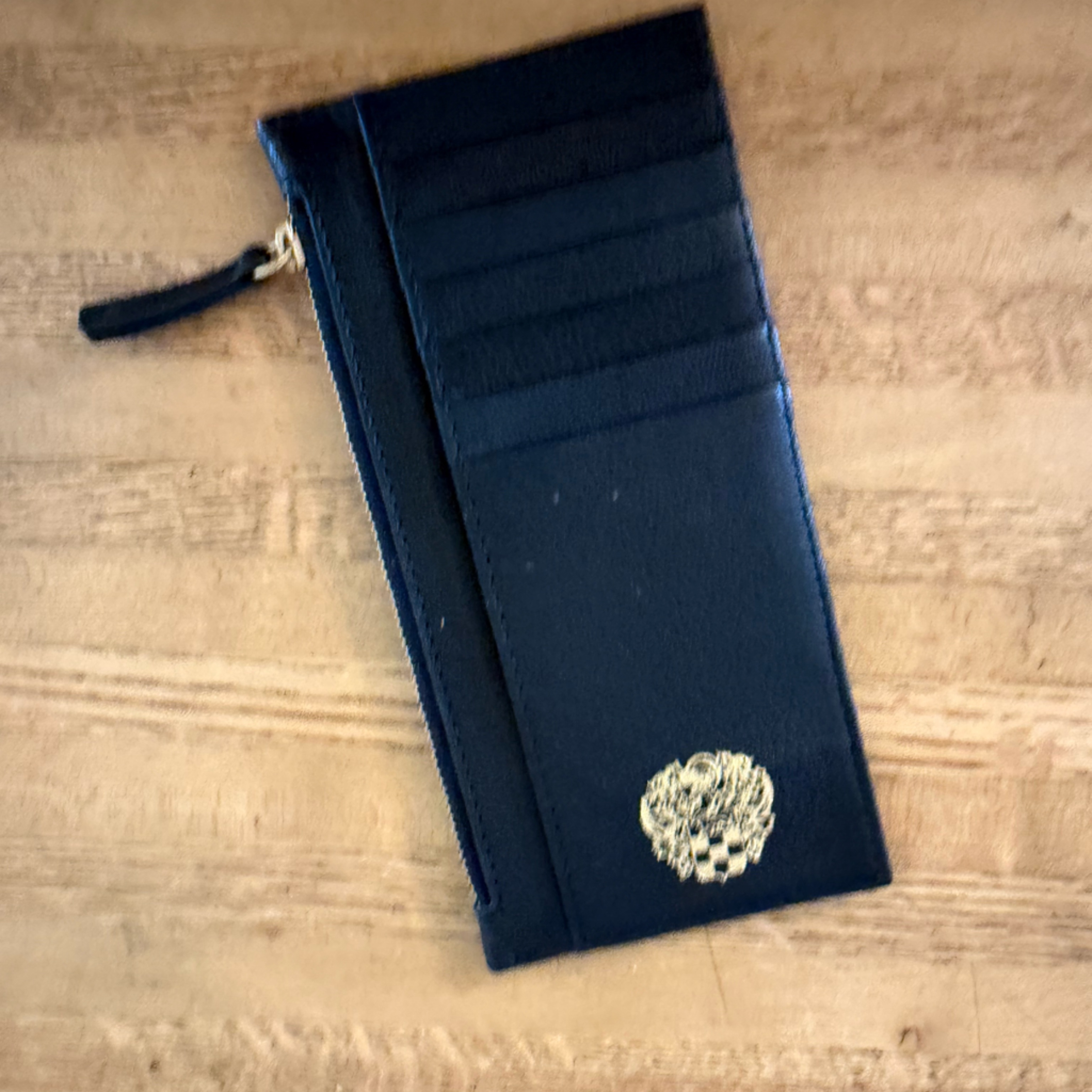 Vince Camuto Black Card Holder Thin Wallet